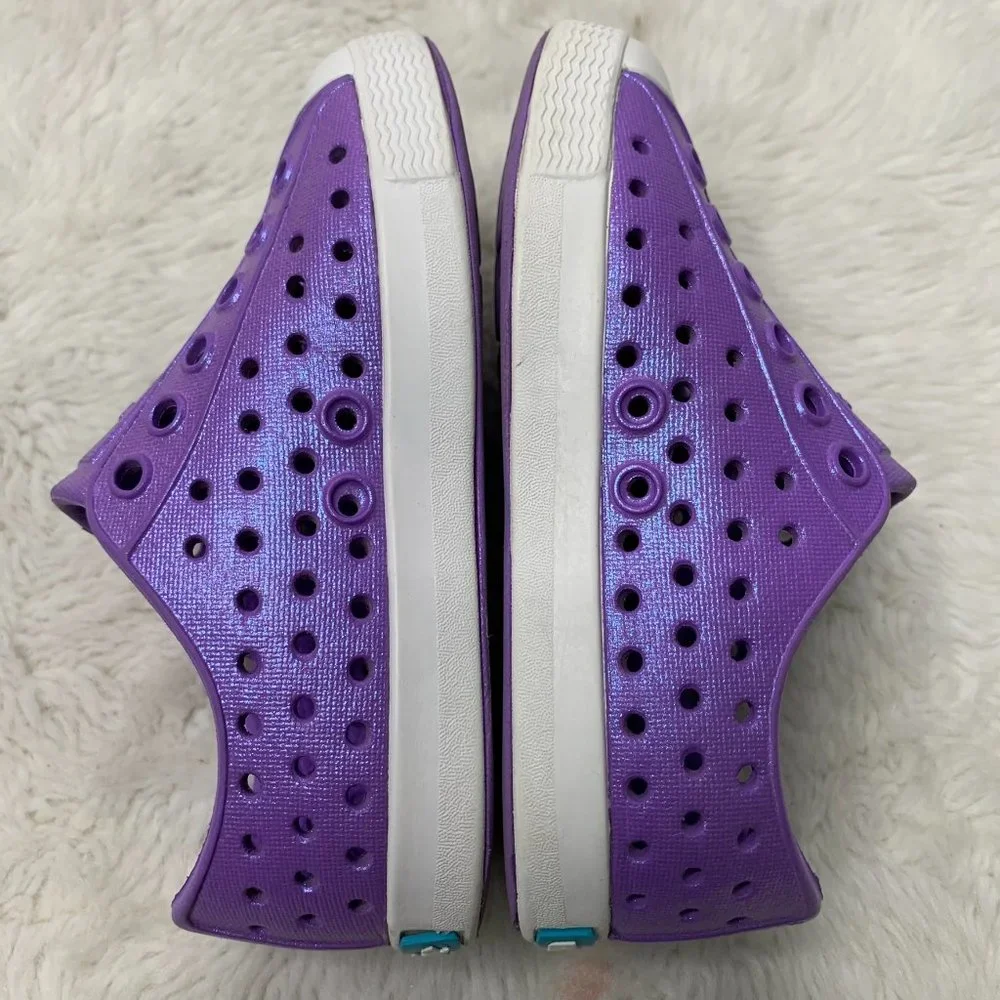Native Purple Slip-On Water Friendly Toddler Shoes